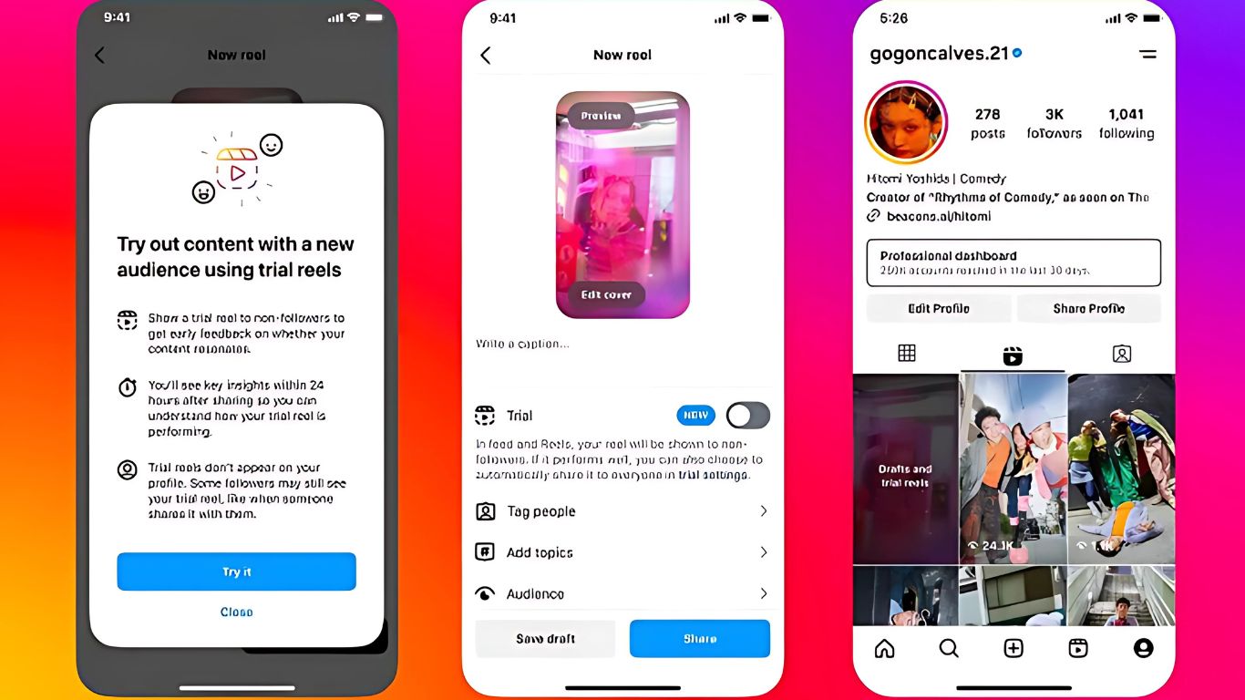 Instagram Trial Reels