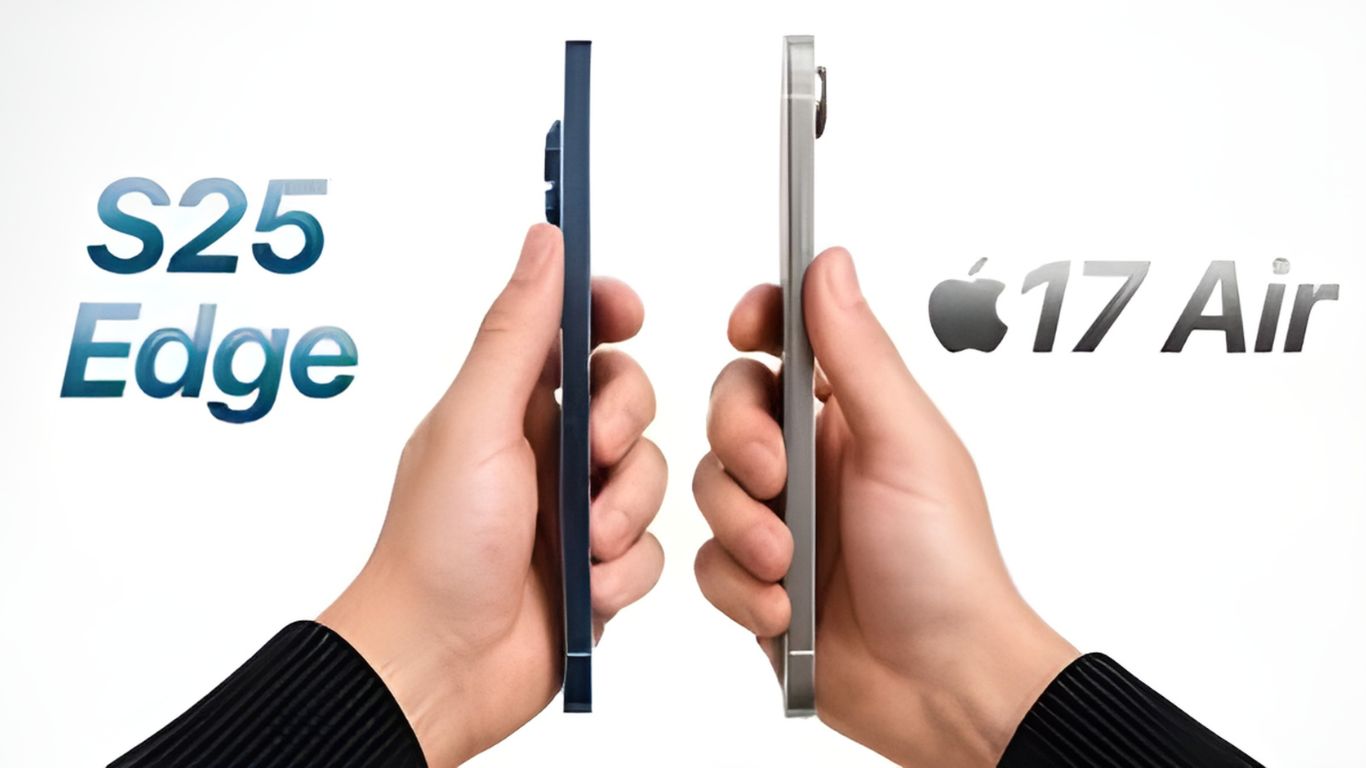 Galaxy S25 Edge i iPhone Air u poređenju tankih telefona