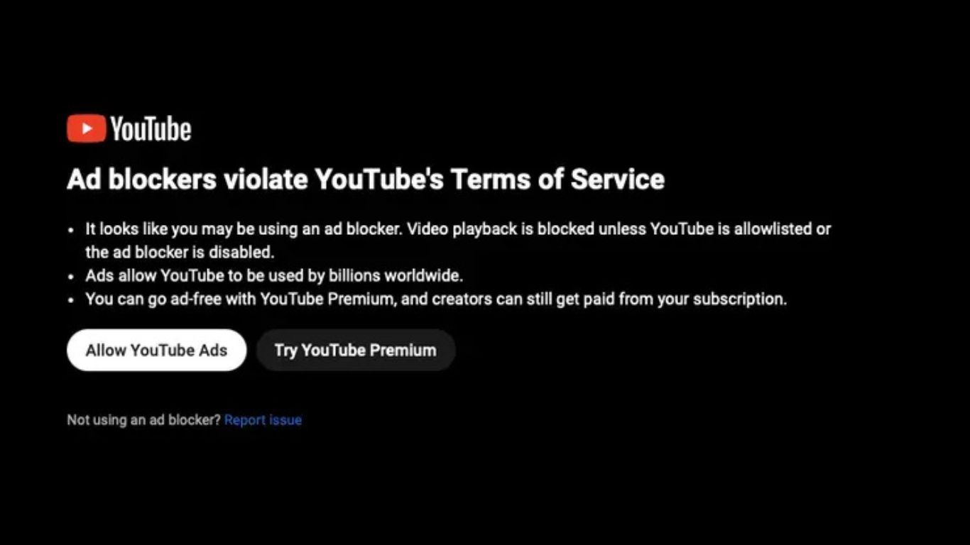 YouTube upozorenje kreatorima o isplatama i ad blokerima