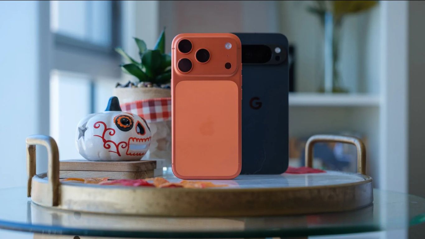 Iphone i Google Pixel