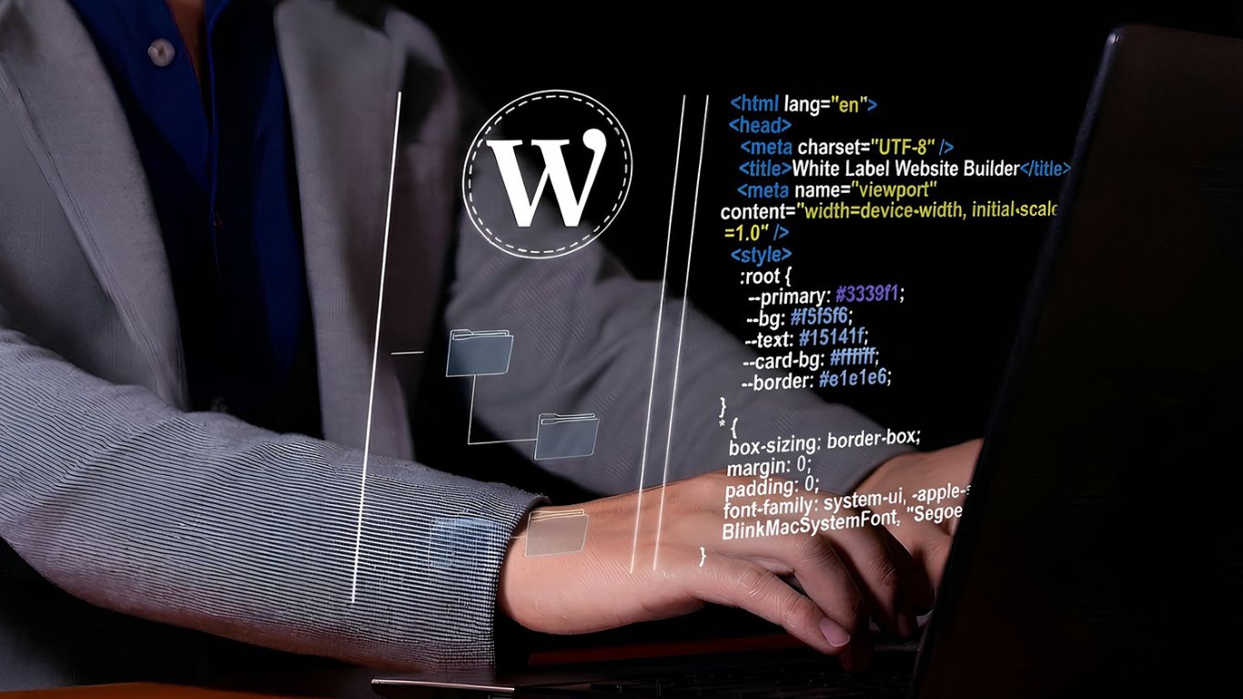 Ilustracija AI buildera integrisanog u WordPress okruženje