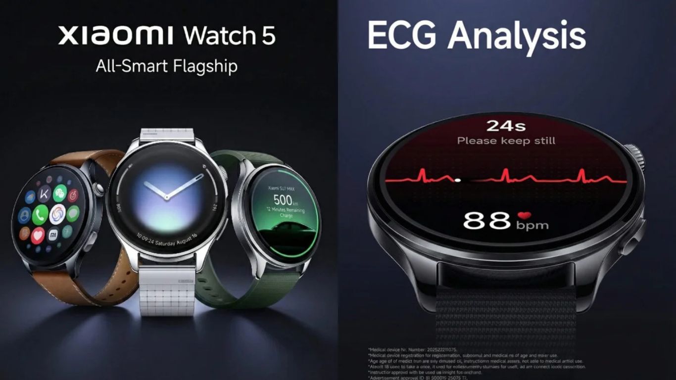 Xiaomi Watch 5 pametni sat render sa novim EMG senzorom i Xiaomi Buds 6 slušalice