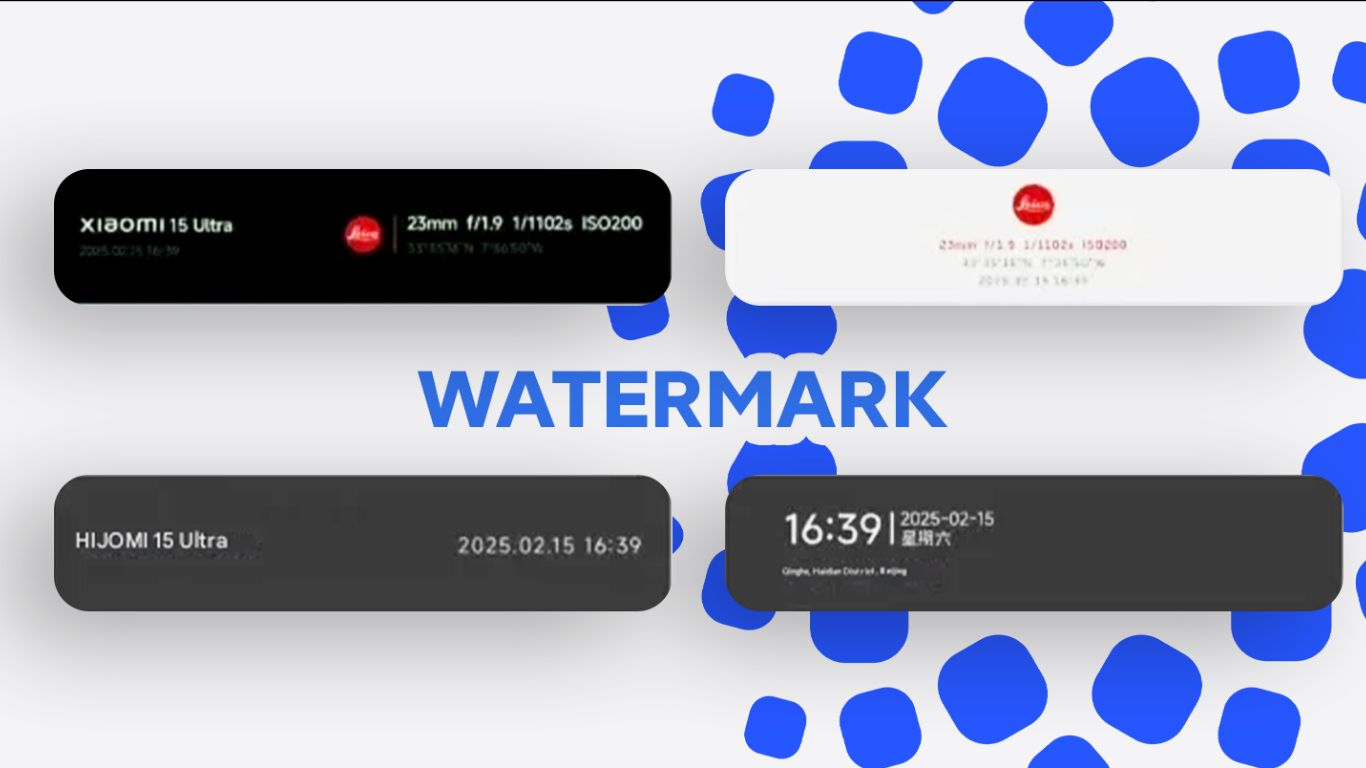 Xiaomi telefon prikazuje interfejs kamere sa novim dinamičkim vodenim žigom