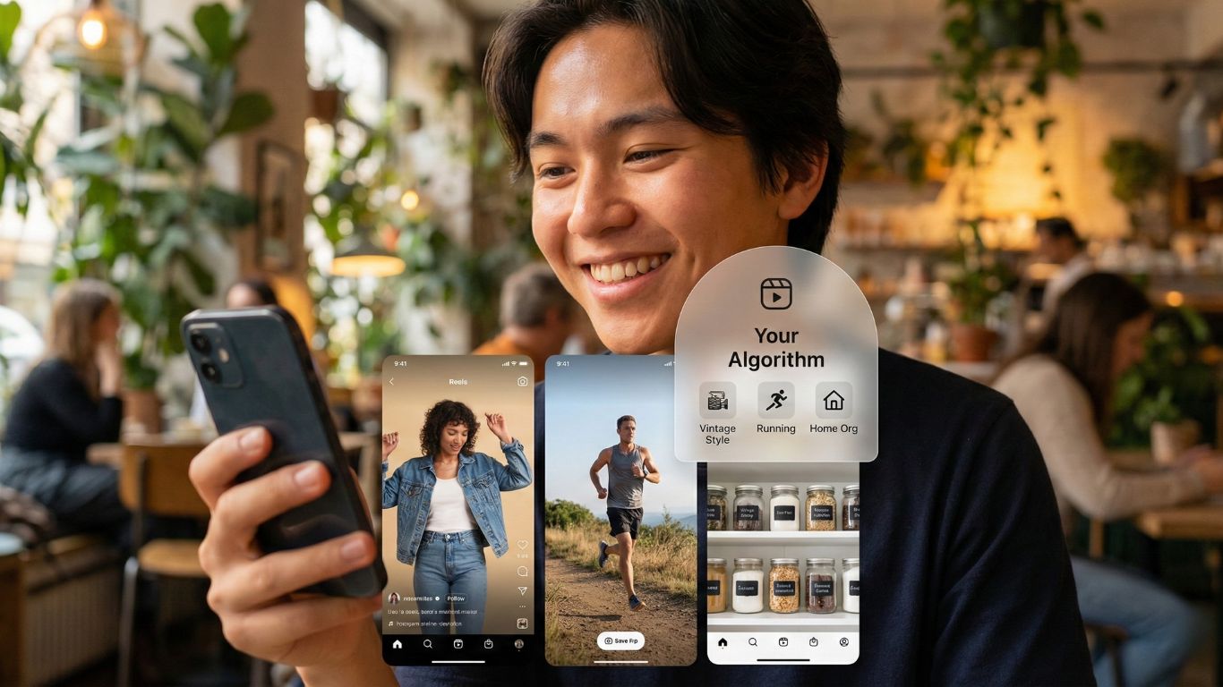 Prikaz Instagram Your Algorithm alata na ekranu telefona