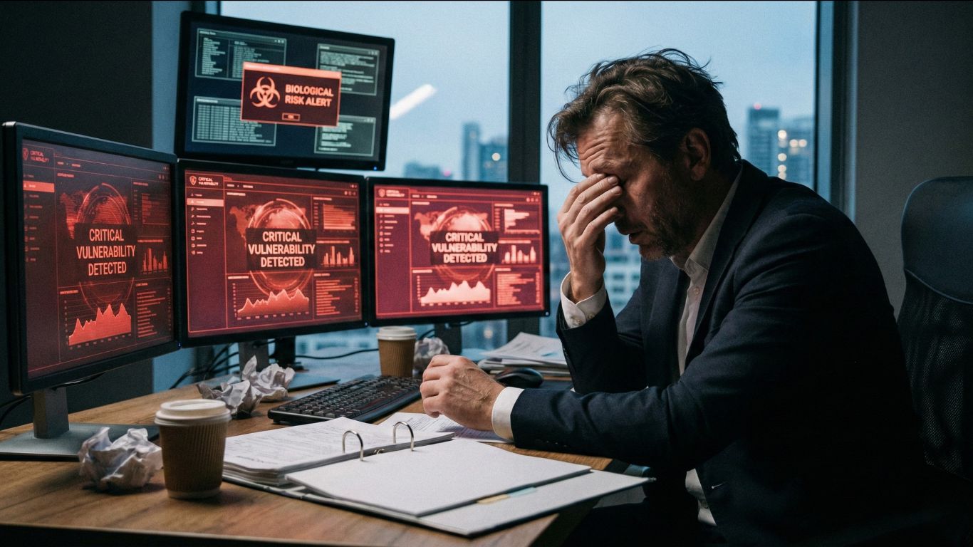 OpenAI logo na ekranu sa siluetom hakera u pozadini koji koristi veštačku inteligenciju