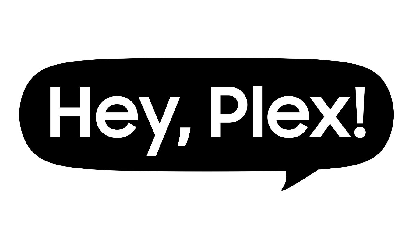 Prikaz nove funkcionalnosti Hey Plex na beloj pozadini