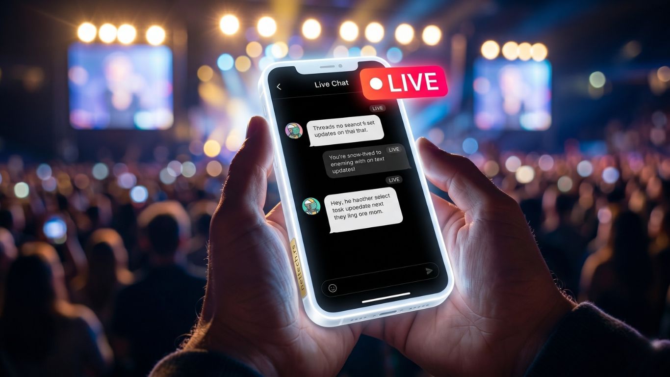 Threads Live Chat ilustracija