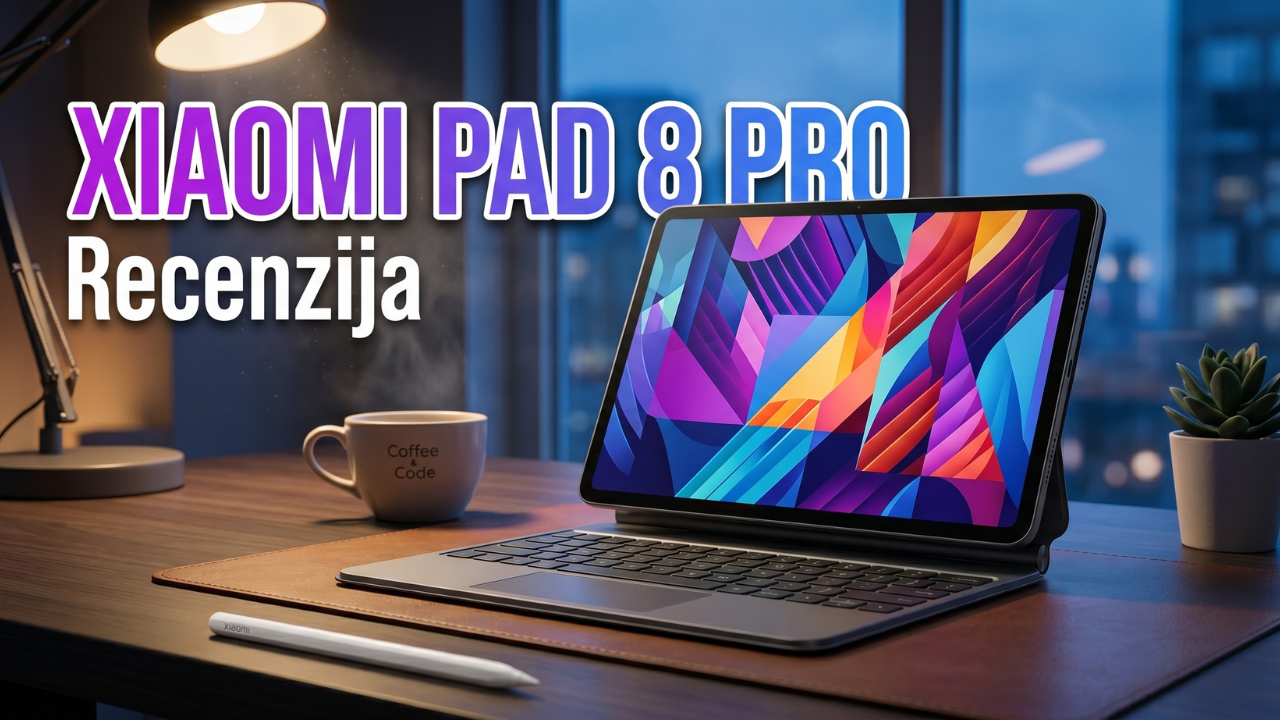 Xiaomi Pad 8 Pro sa Focus tastaturom u radnom režimu