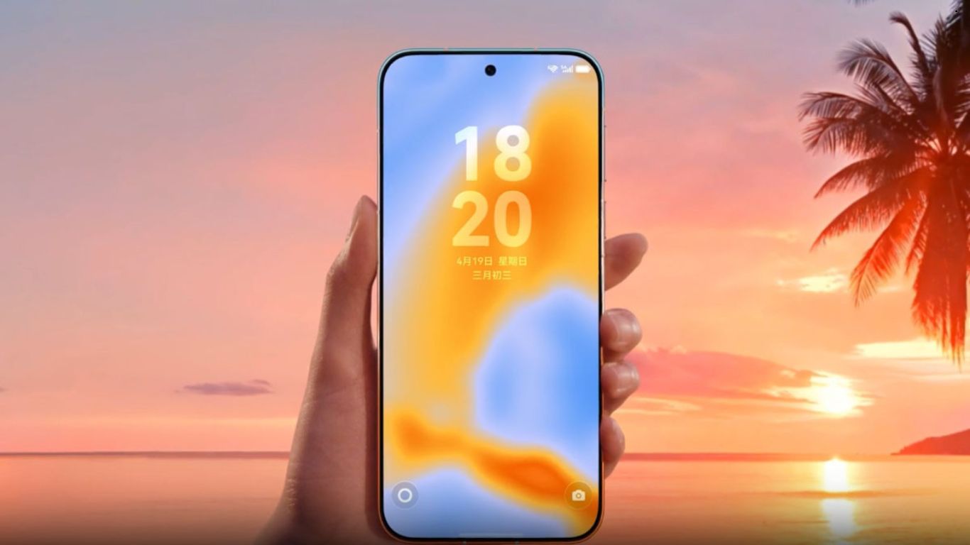 Prikaz Huawei pametnog telefona sa aktiviranom 3D animiranom pozadinom na zaključanom ekranu.