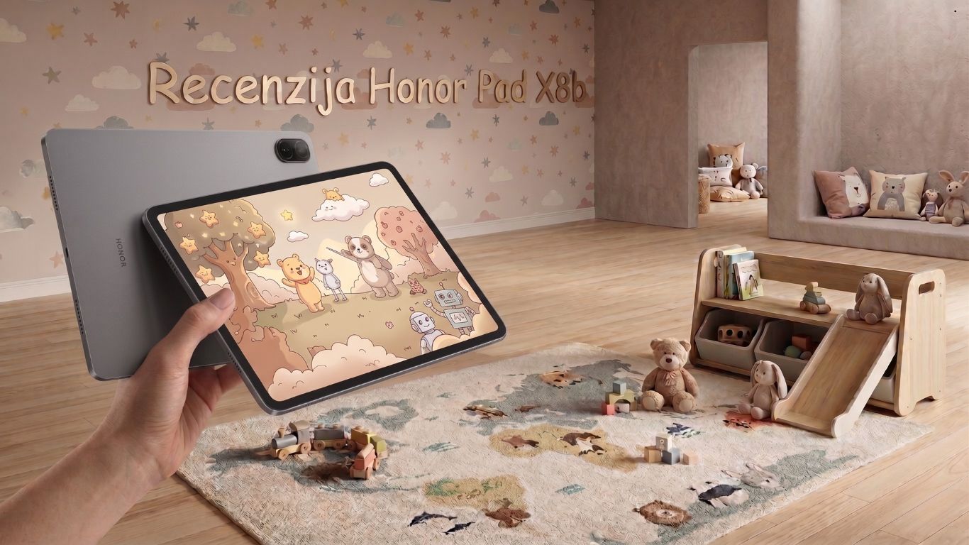 HONOR Pad X8b aluminijumski tablet u pejzažnom režimu