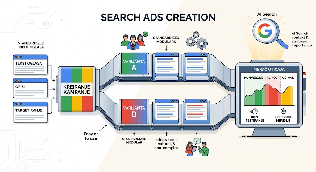 Google ads uvodi pojednostavljeno A/B testiranje